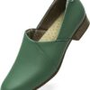 Women's Classic Comfort Dress Shoes Casual Leather Loafers Flats Cute Versatile Slip-Ons Everyday Work Shoes - Image 2